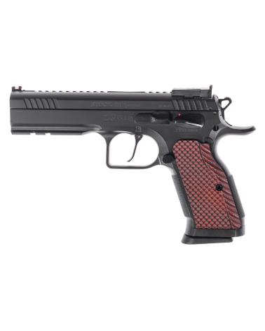 Pistolet Tanfoglio Stock III Special Optic 9x19 Noir 2026 avec culasse Optic Ready, canon Match Polygonal Lothar Walther