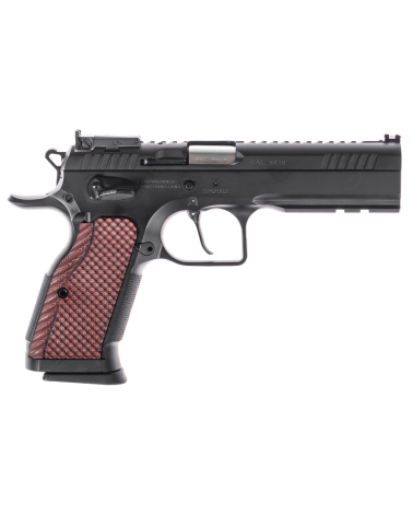 Pistolet Tanfoglio Stock III Special Optic 9x19 Noir 2026 avec culasse Optic Ready, canon Match Polygonal Lothar Walther