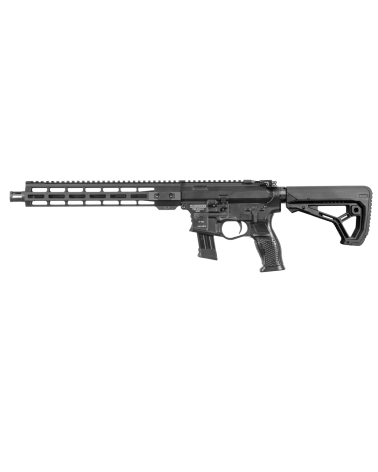 Carabine Tanfoglio TSR 919 12 9x19 avec canon Tactical Bull Barrel fileté 1/2x28, cache flamme A2 Mil Spec, crosse rétractable