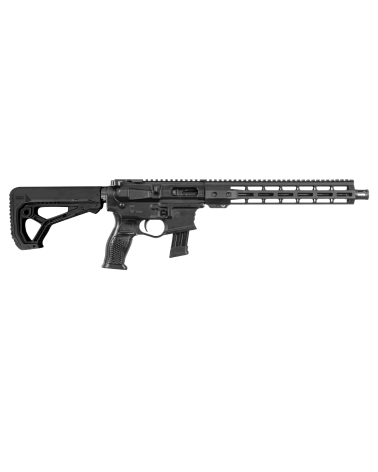 Carabine Tanfoglio TSR 919 12 9x19 avec canon Tactical Bull Barrel fileté 1/2x28, cache flamme A2 Mil Spec, crosse rétractable