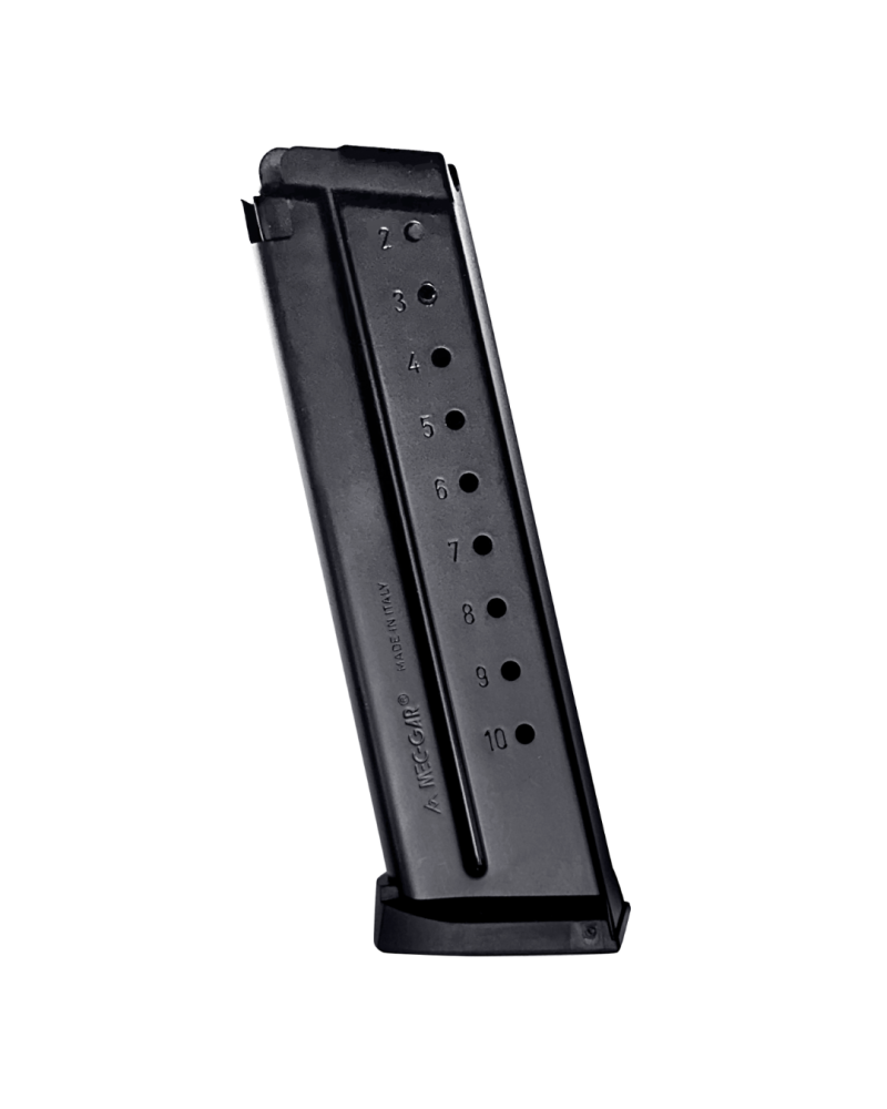 Chargeur Tanfoglio 1911 10 coups 9x19 avec revêtement AFC anti friction, corps en acier carbone