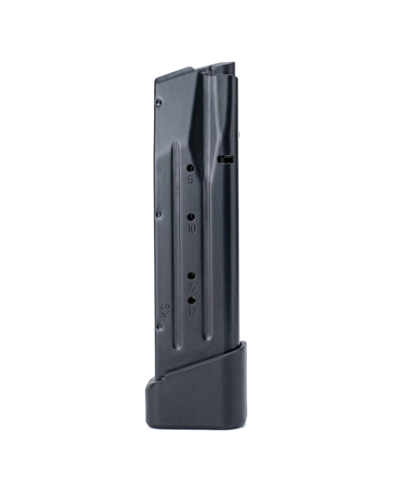 Chargeur Tanfoglio 20 coups 9x19 pour pistolets Large Frame avec corps en acier carbone