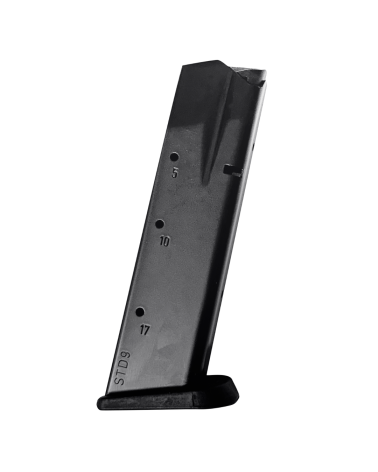Chargeur Tanfoglio 17 coups 9x19 AFC avec corps acier carbone, revêtement Anti Friction Coating