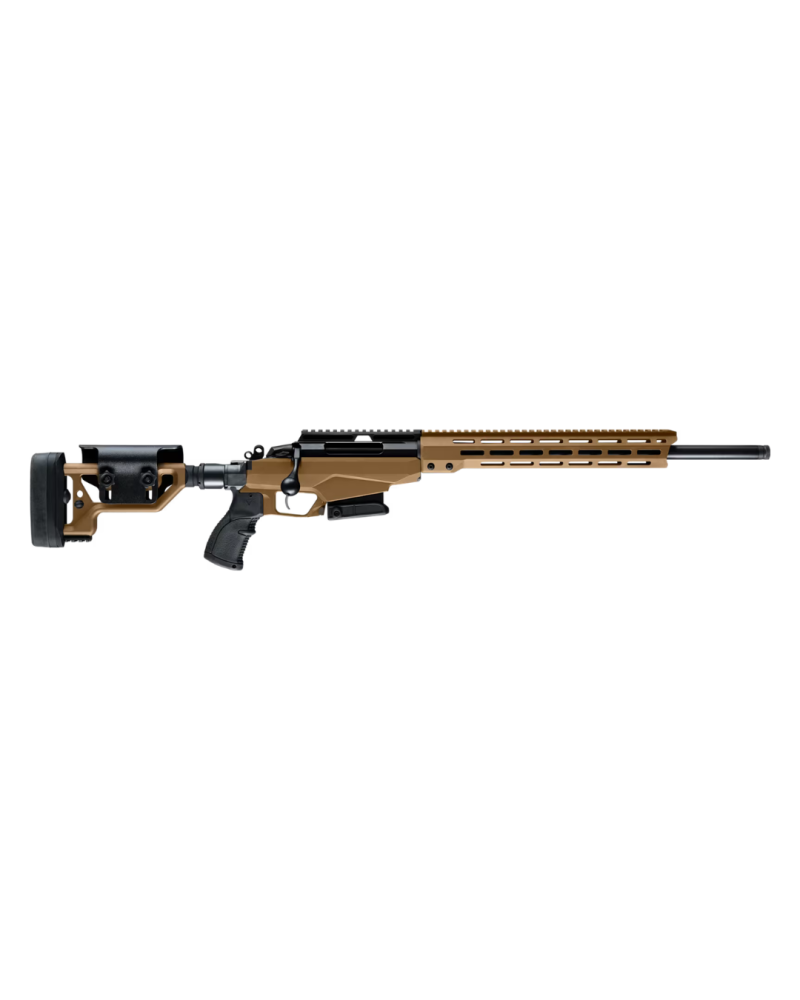 Carabine Tikka T3x TACT A1 Coyote calibre 308 Winchester avec canon de 61 cm fileté 5/8x24