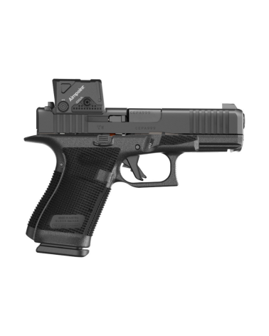 Pistolet Glock 19 Gen 6 A Cut calibre 9x19 avec viseur Aimpoint COA, canon Glock Marksman Barrel