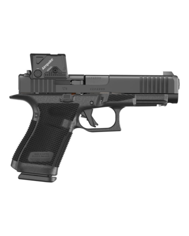 Pistolet Glock 49 Gen 6 A Cut calibre 9x19 avec viseur Aimpoint COA, plateforme crossover à culasse longue