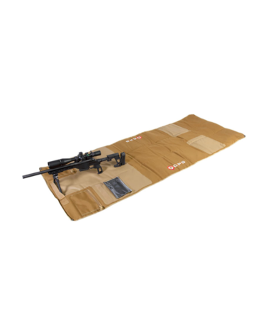 Tapis de tir GPS Coyote GPST750T entièrement rembourré avec surface antidérapante, rebord de précharge pour bipied