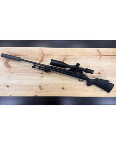 Carabine Franchi Horizon Varmint d’occasion en calibre 308 Winchester avec canon lourd fluté, lunette Tauron 5-50x60