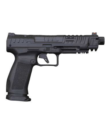 Pistolet Canik Rival S CO2 calibre .50 LTL finition Noir Darkside avec culasse métal, poignée polymère, canon fileté
