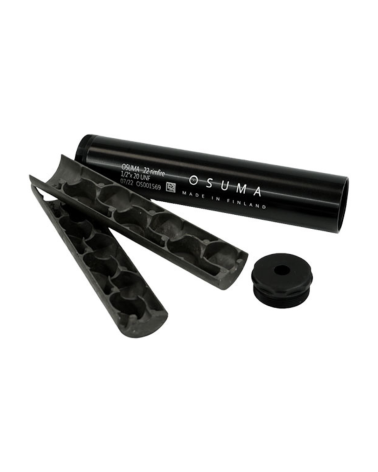 Modérateur de son Osuma calibre .22 Long Rifle avec filetage 1/2x20 UNF, démontable, offrant une réduction sonore