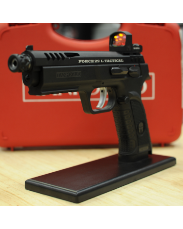 Pistolet Tanfoglio Force 22 LR Tactical 2026 avec point rouge Frenzy S 3 MOA pour tir sportif et entrainement au stand