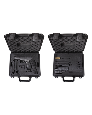 Pistolet Canik SFx Rival S Darkside 9x19 en acier forgé avec canon Match 5 pouces, détente aluminium 90°