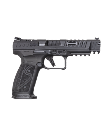 Pistolet Canik SFx Rival S Darkside 9x19 en acier forgé avec canon Match 5 pouces, détente aluminium 90°