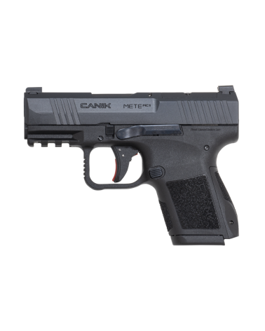 Pistolet Canik Mete MC9 Black 9x19 micro compact avec canon 3,18 pouces, culasse Optic Ready Co-Witness