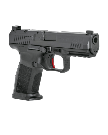 Pistolet Canik Mete SF Black calibre 9x19 avec culasse Optic Ready, canon de 106 mm, commandes ambidextres