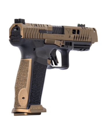 Pistolet Canik TTI Combat Bronze calibre 9x19 développé avec Taran Tactical Innovations