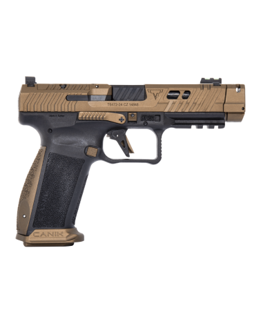 Pistolet Canik TTI Combat Bronze calibre 9x19 développé avec Taran Tactical Innovations