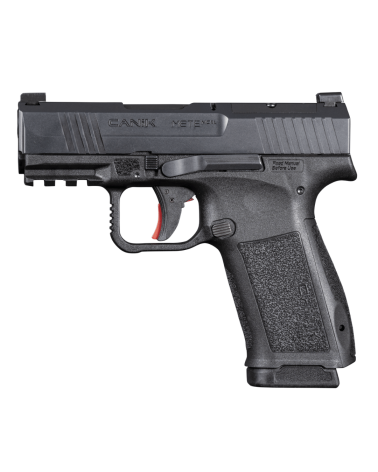 Pistolet Canik Mete MC9L Black calibre 9x19 avec poignée allongée, capacité 17+1 coups