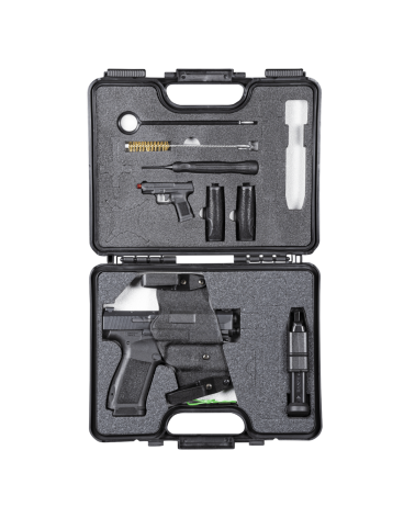 Pistolet Canik Mete MC9L Black calibre 9x19 avec poignée allongée, capacité 17+1 coups