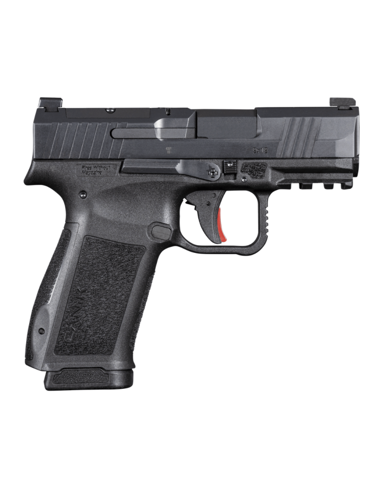 Pistolet Canik Mete MC9L Black calibre 9x19 avec poignée allongée, capacité 17+1 coups
