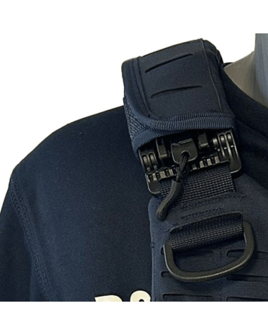 Housse de gilet pare-balles Quick Release Premium ASVP marine, fabriquée en France