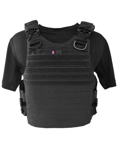 Gilet pare-balles Quick Release Premium noir NIJ IIIA Gold Shield Honeywell, anti-couteau L2 E2