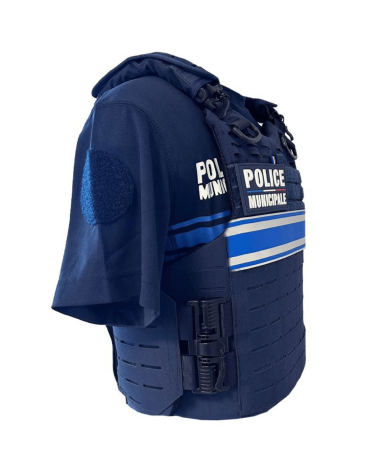Gilet pare-balles Quick Release Premium noir Police Municipale NIJ IIIA Gold Shield Honeywell