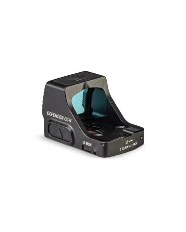 Viseur point rouge Vortex Defender CCW 3 MOA avec profil compact, compatible Shield RMSc, activation automatique par mouvement