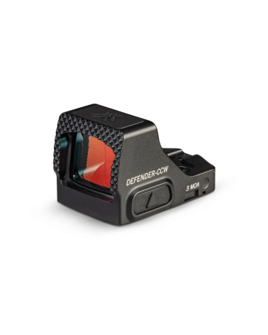 Viseur point rouge Vortex Defender CCW 3 MOA avec profil compact, compatible Shield RMSc, activation automatique par mouvement