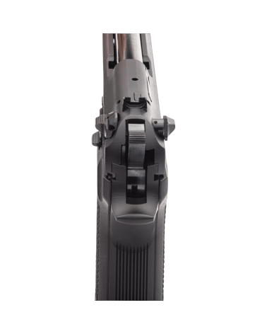 Pistolet Derya Melik C401 noir calibre 9x19 mm avec carcasse aluminium, culasse acier, capacité 17 coups, sécurité ambidextre