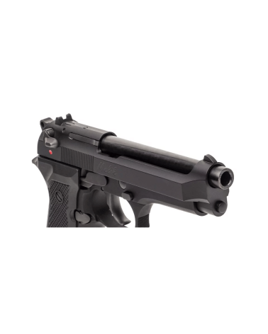 Pistolet Derya Melik C401 noir calibre 9x19 mm avec carcasse aluminium, culasse acier, capacité 17 coups, sécurité ambidextre