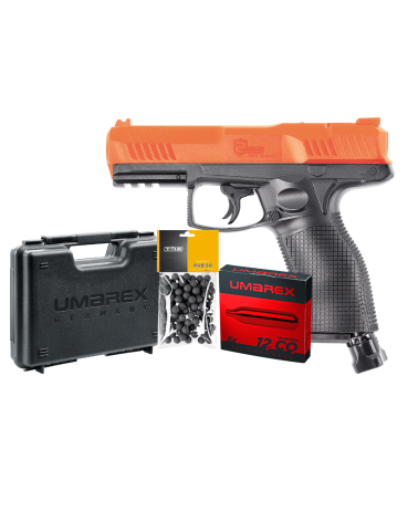 Pack T4E HDP X50 Orange Gen.2 calibre .50 Umarex avec marqueur CO2 haute visibilité, 100 billes caoutchouc