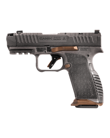 Pistolet Canik METE MC9 Prime Radian Grey 9x19 avec compensateur Radian haute performance, canon compensé intégré
