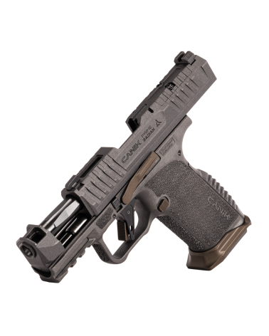 Pistolet Canik METE MC9 Prime Radian Grey 9x19 avec compensateur Radian haute performance, canon compensé intégré