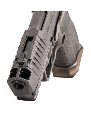 Pistolet Canik METE MC9 Prime Radian Grey 9x19 avec compensateur Radian haute performance, canon compensé intégré