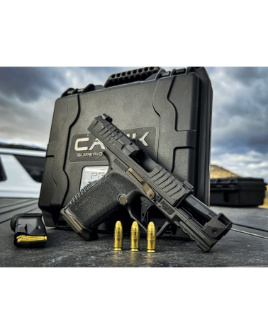 Pistolet Canik METE MC9 Prime Radian Grey 9x19 avec compensateur Radian haute performance, canon compensé intégré