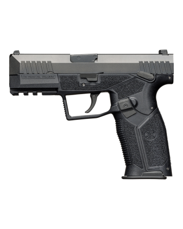 Pistolet FN HiPer Noir calibre 9x19 mm de FN Herstal avec carcasse composite ambidextre, poignée texturée, chargeur 15 coups