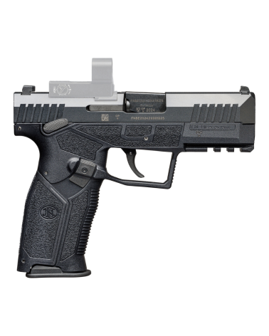Pistolet FN HiPer MRD Noir calibre 9x19 FN Herstal avec système de montage point rouge MRD, carcasse composite noire