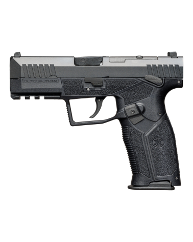 Pistolet FN HiPer MRD Noir calibre 9x19 FN Herstal avec système de montage point rouge MRD, carcasse composite noire