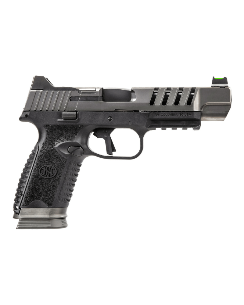 Pistolet FN 509 LS Edge NMS Noir calibre 9mm Luger de FN Herstal avec carcasse composite noire, détente Super Feather 3