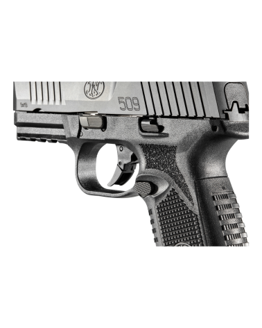 Pistolet FN 509 NMS Noir calibre 9mm Luger de FN Herstal avec carcasse composite noire, détente Super Feather 3