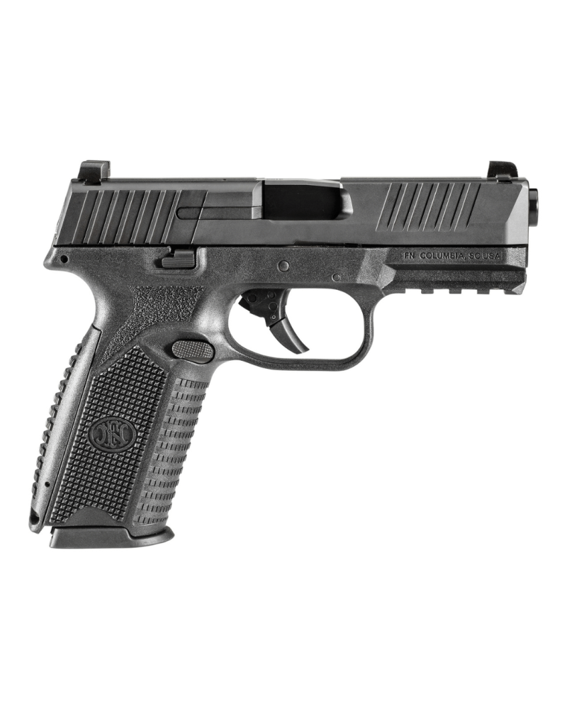 Pistolet FN 509 NMS Noir calibre 9mm Luger de FN Herstal avec carcasse composite noire, détente Super Feather 3