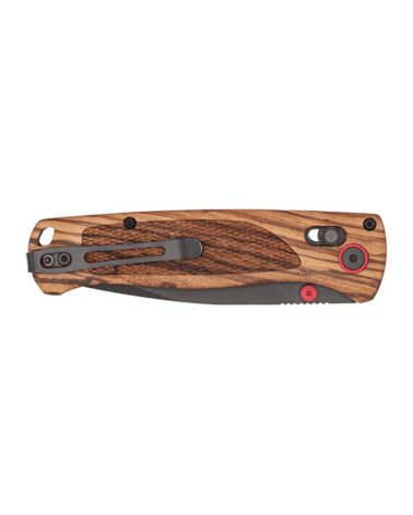 Couteau pliant Cobratec Zebrawood Tanto Black avec lame Tanto noire de 76 mm en acier D2