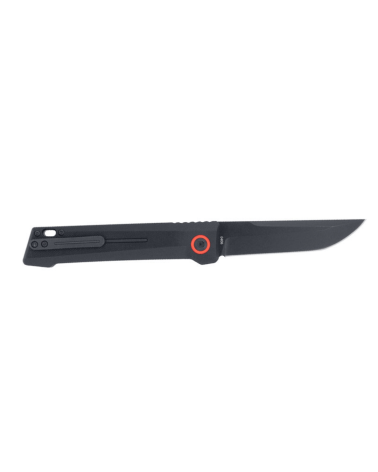 Couteau automatique Cobratec Inferno Black avec lame Tanto noire de 89 mm en acier D2