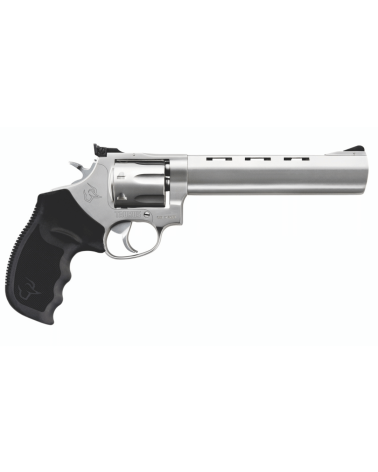 Revolver Taurus Modèle 970 Tracker Matte Stainless en calibre .22 LR avec canon de 6,5 pouces, finition acier inoxydable mate