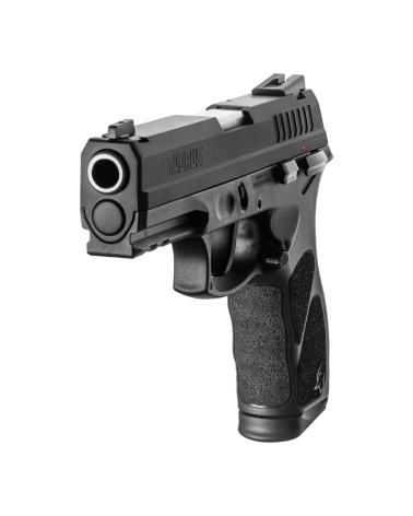 Pistolet Taurus TH9 Black en calibre 9x19 mm avec fonctionnement SA/DA, commandes ambidextres, canon de 108 mm