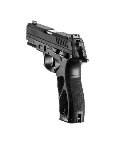 Pistolet Taurus TH9 Black en calibre 9x19 mm avec fonctionnement SA/DA, commandes ambidextres, canon de 108 mm