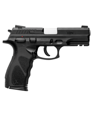 Pistolet Taurus TH9 Black en calibre 9x19 mm avec fonctionnement SA/DA, commandes ambidextres, canon de 108 mm
