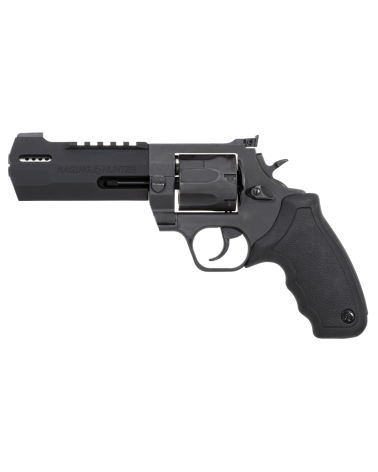 Revolver Taurus Raging Hunter 44 Magnum Black Mat avec canon compensé de 130 mm, barillet 6 coups, poignée ergonomique