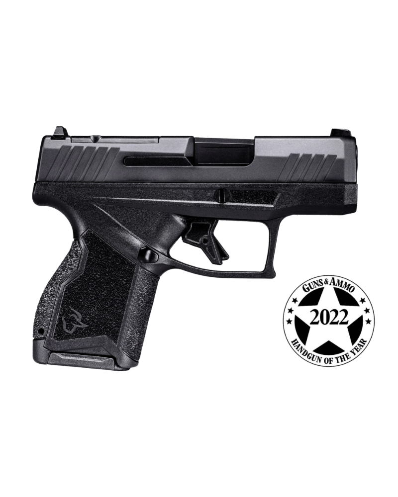 Pistolet Taurus GX4 Toro Black en calibre 9x19 mm micro-compact avec plateforme Optic Ready, canon de 77,9 mm
